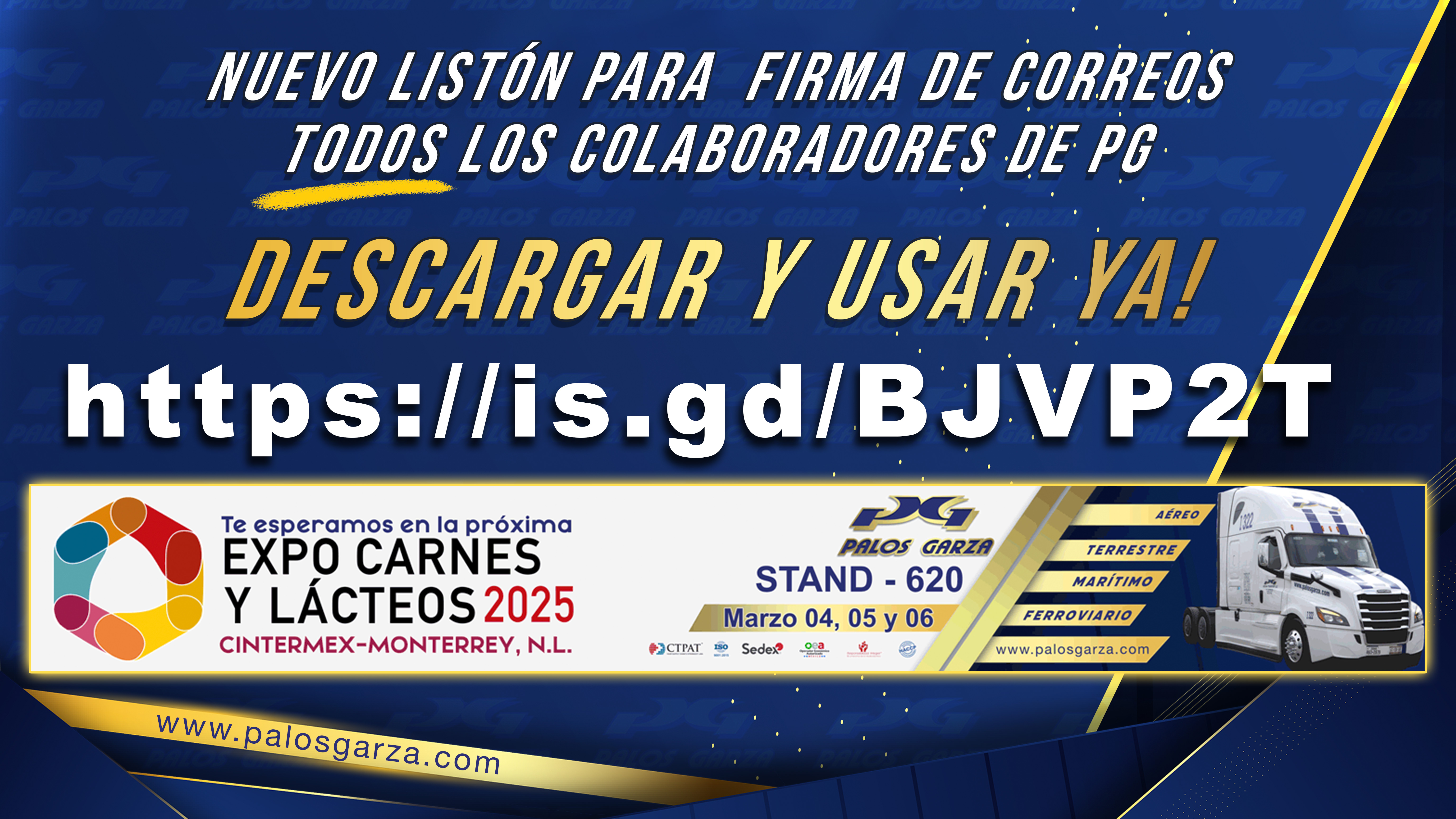 Aviso- nuevo listón de firmas 2025.